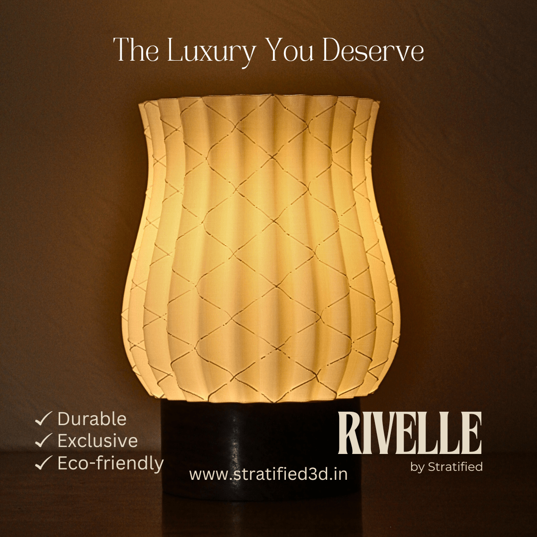 Custard - Home Decor Luxury Lamp | Rivelle - Stratified 3D