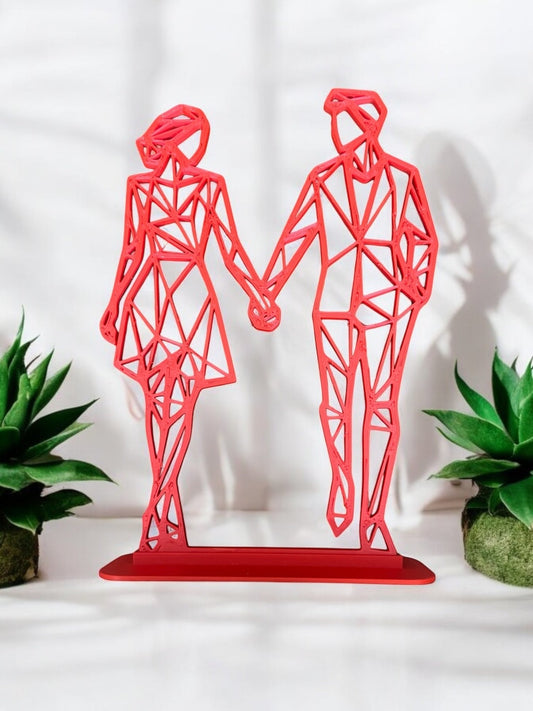 Embrace - Couple Gift | 3D Printed Home Decor - Stratified 3D