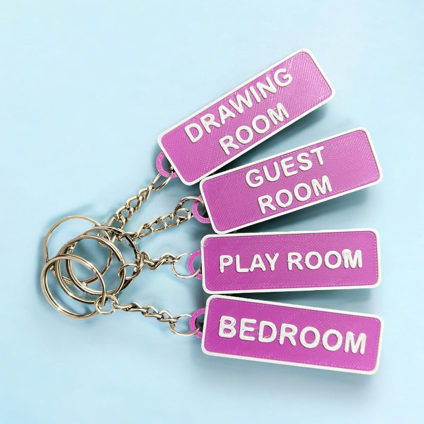 Homely - Customized House Keychains (set of 4) - Stratified 3D