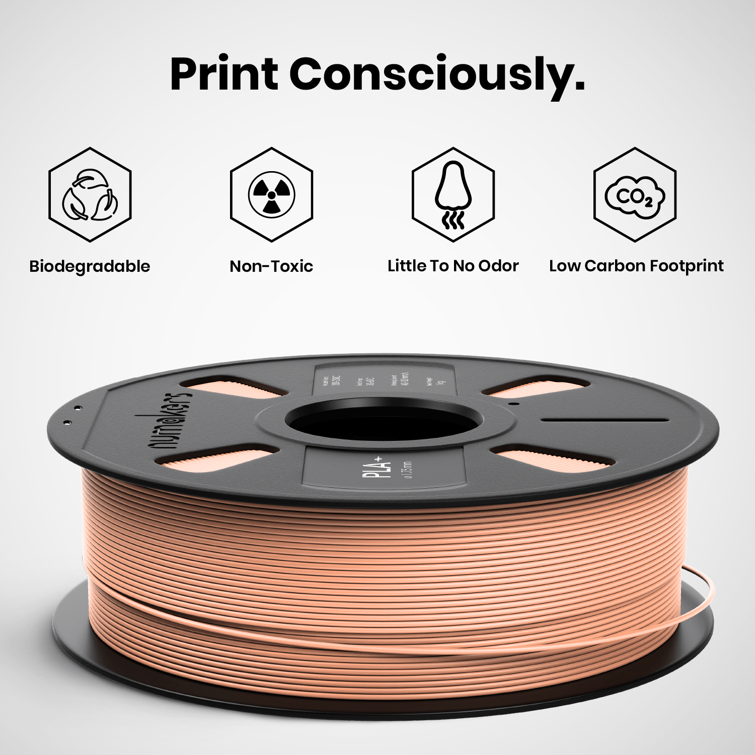 Numakers PLA+ 3D printing filament - Stratified 3D