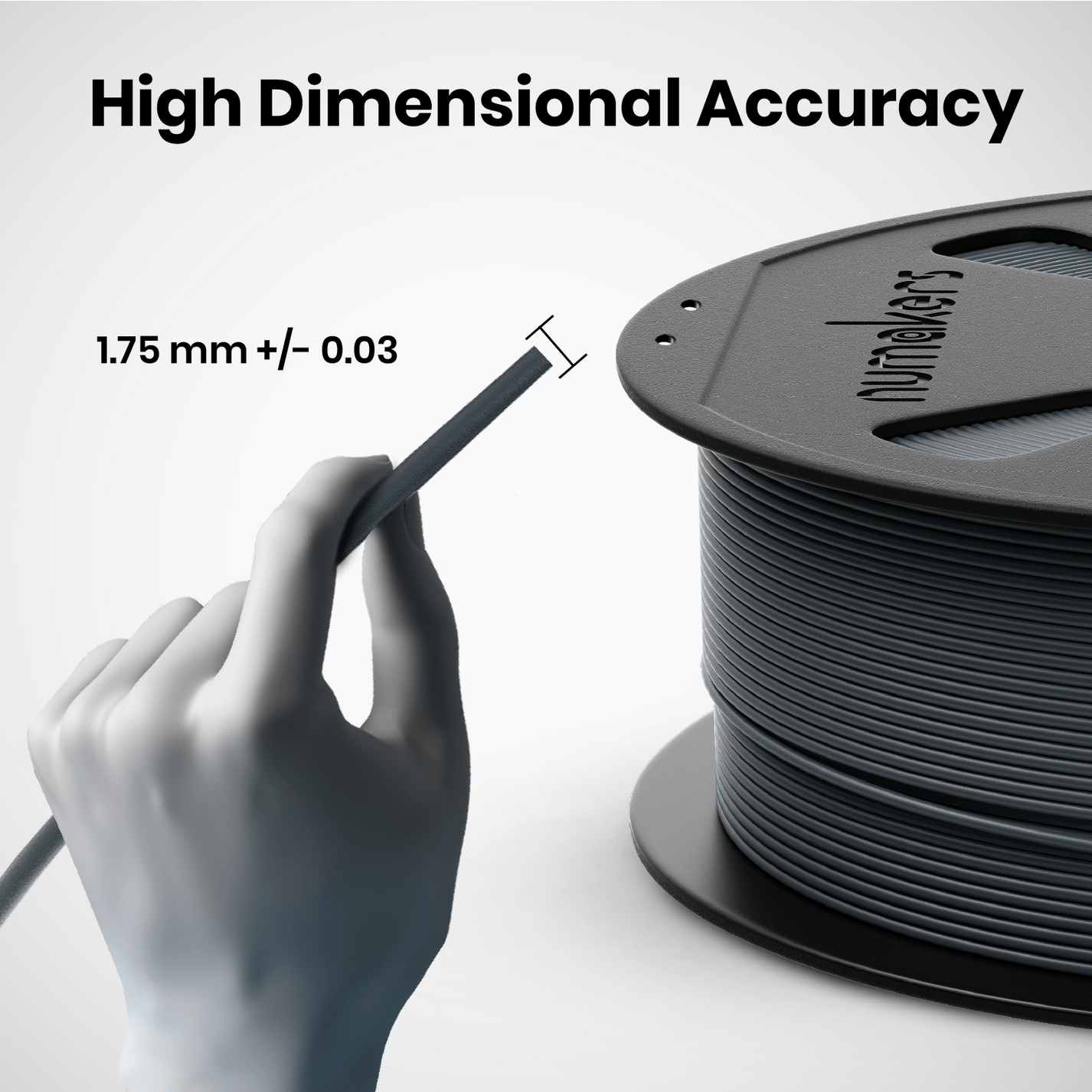 Numakers PLA+ 3D printing filament - Stratified 3D