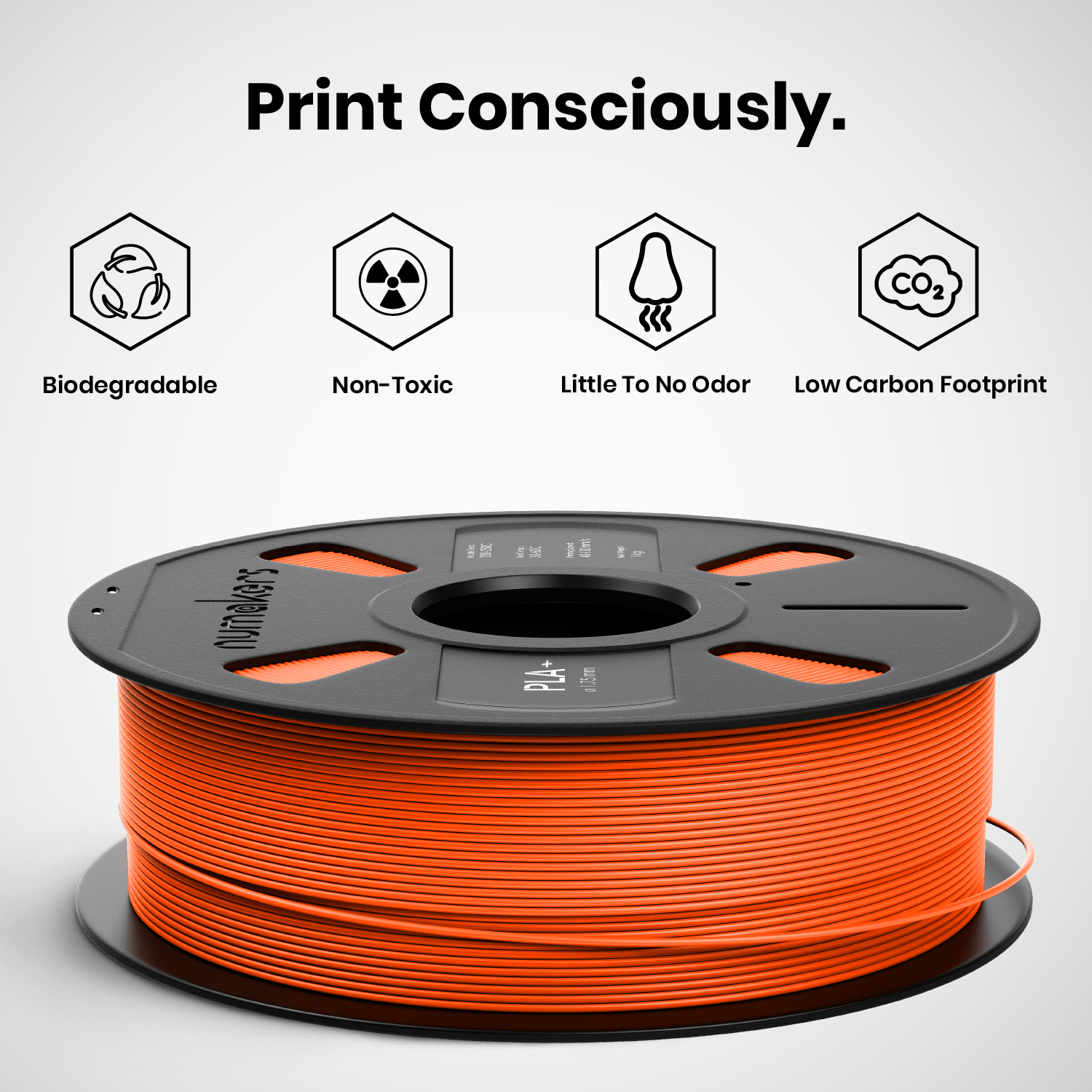 Numakers PLA+ 3D printing filament - Stratified 3D