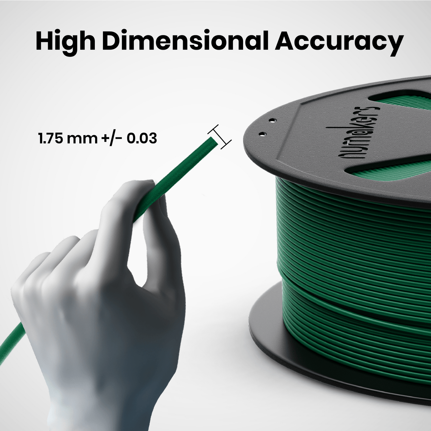 Numakers PLA+ 3D printing filament - Stratified 3D