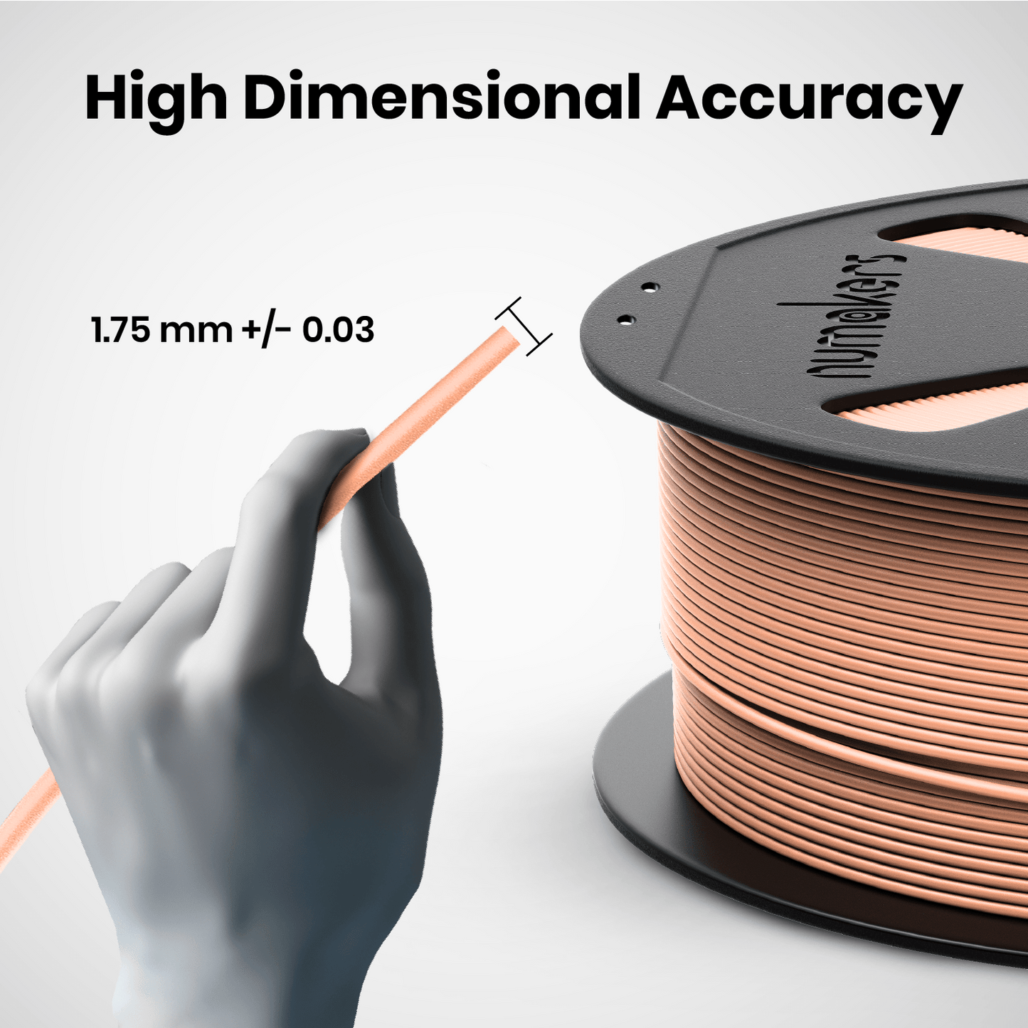 Numakers PLA+ 3D printing filament - Stratified 3D