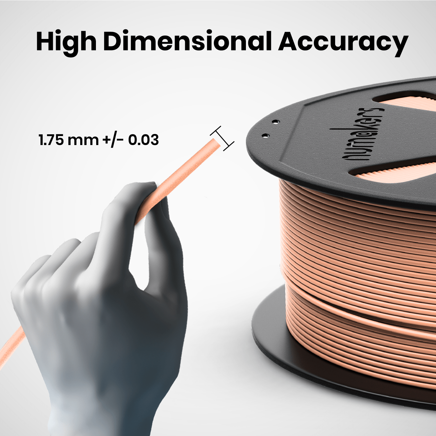 Numakers PLA+ 3D printing filament - Stratified 3D