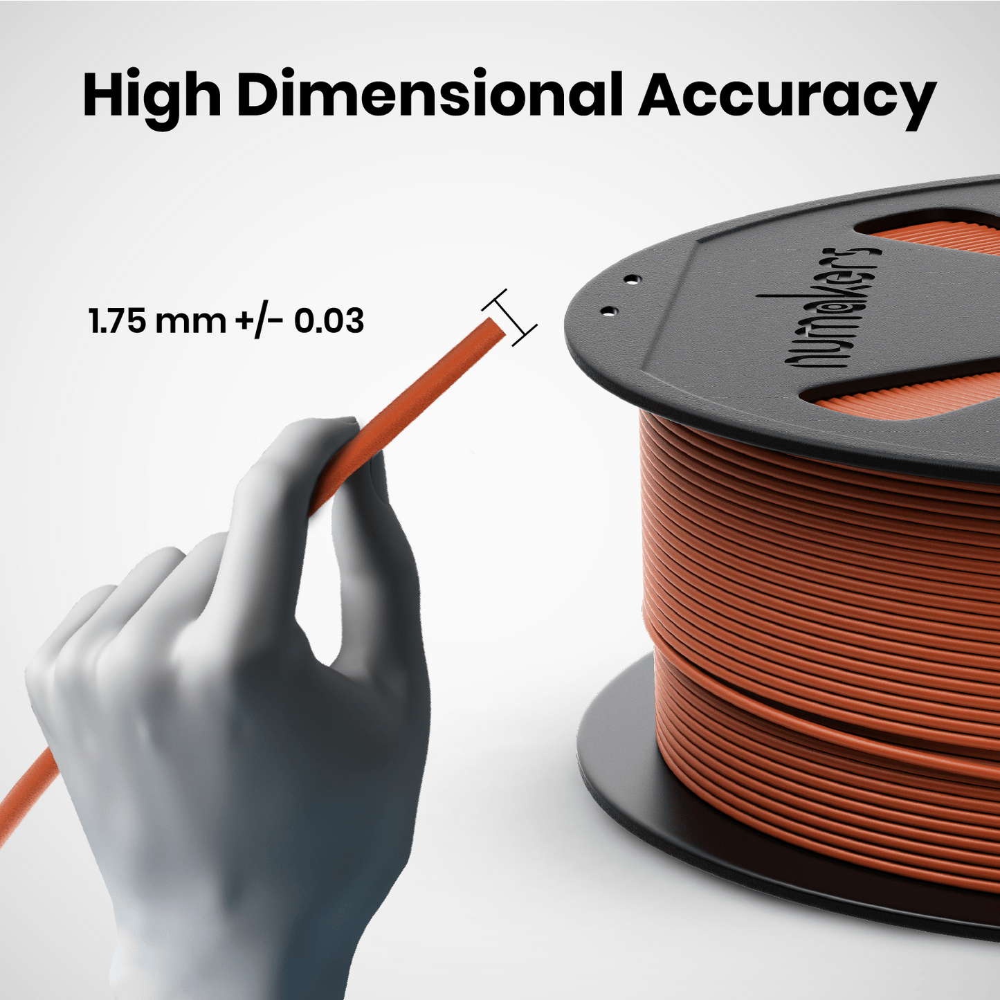 Numakers PLA+ 3D printing filament - Stratified 3D