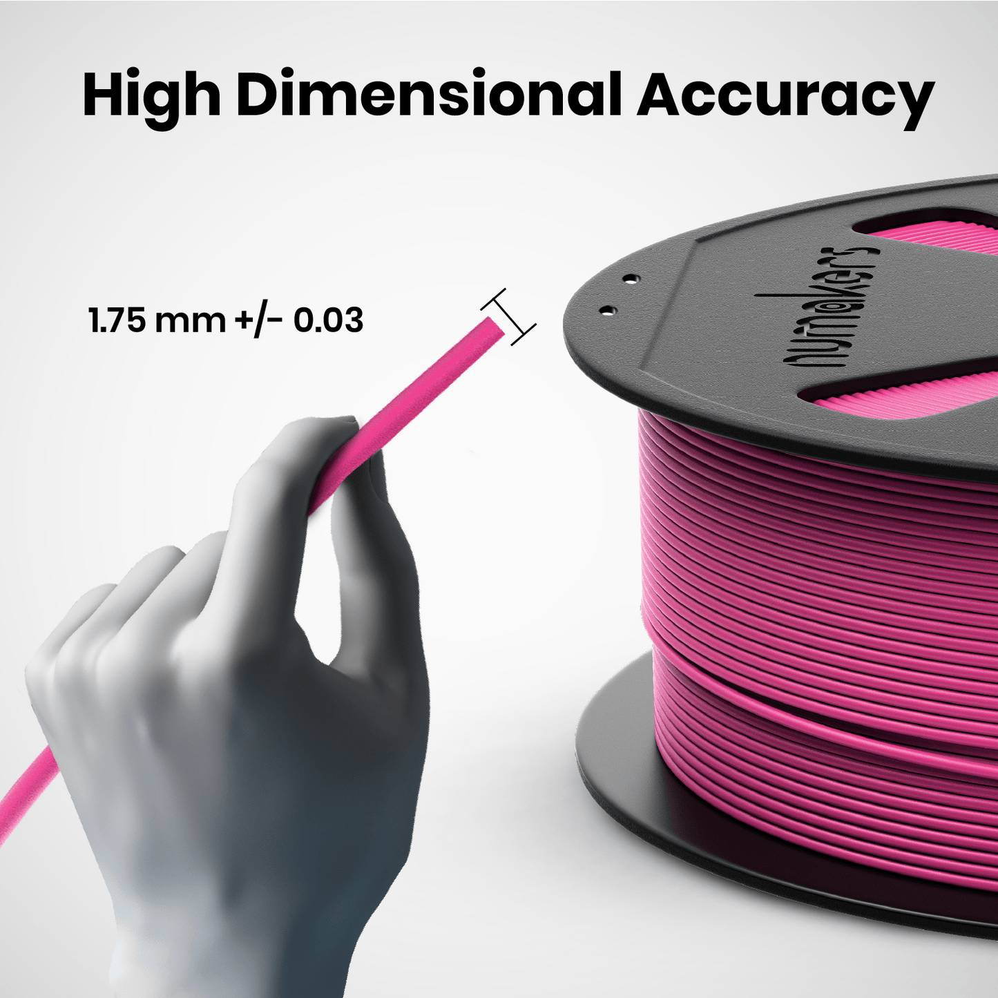 Numakers PLA+ 3D printing filament - Stratified 3D