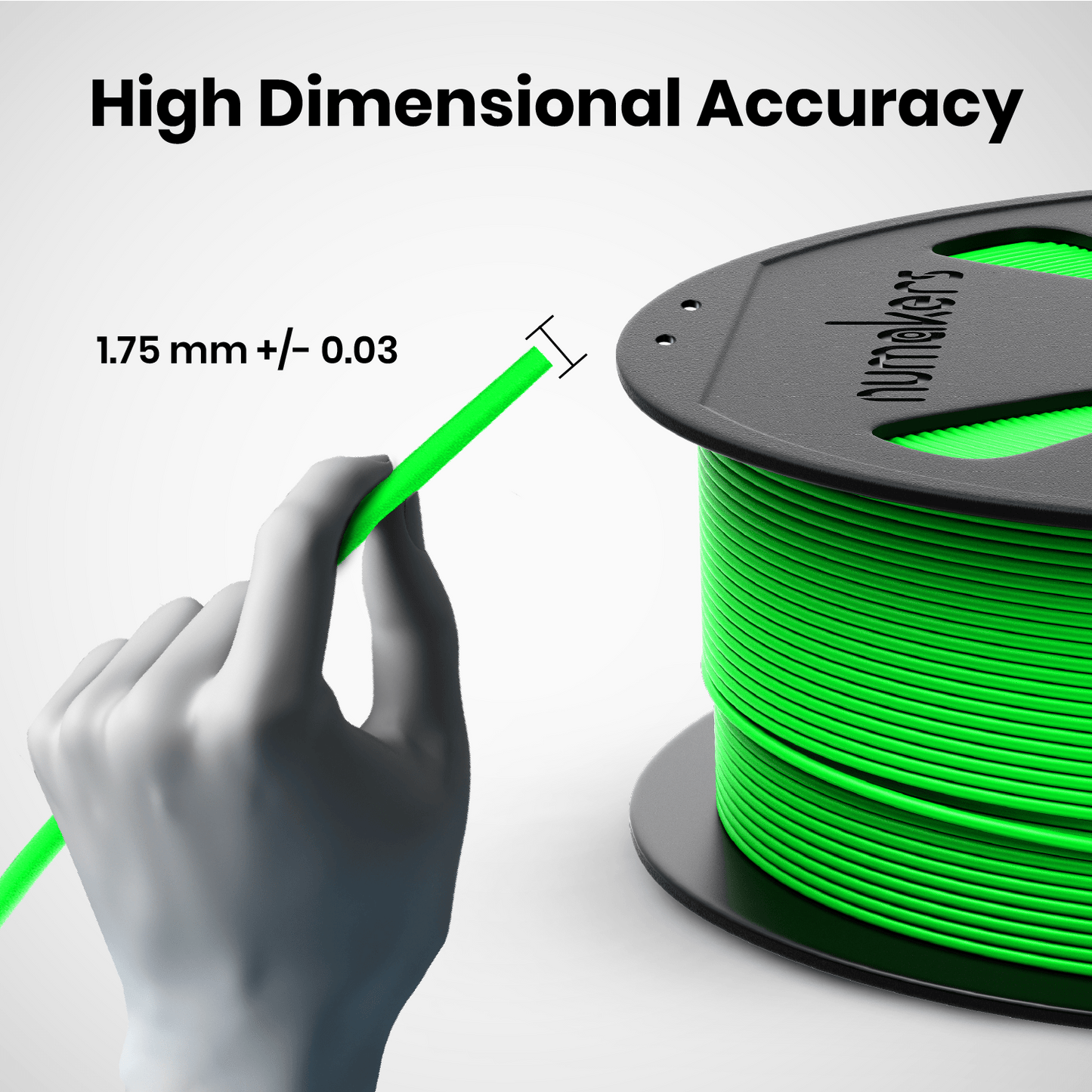 Numakers PLA+ 3D printing filament - Stratified 3D