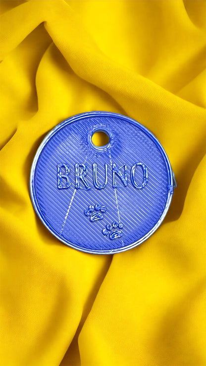 Woof - 3D Printed Custom Dog Pet Tag