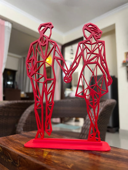 Embrace - Couple Gift | 3D Printed Home Decor - Stratified 3D