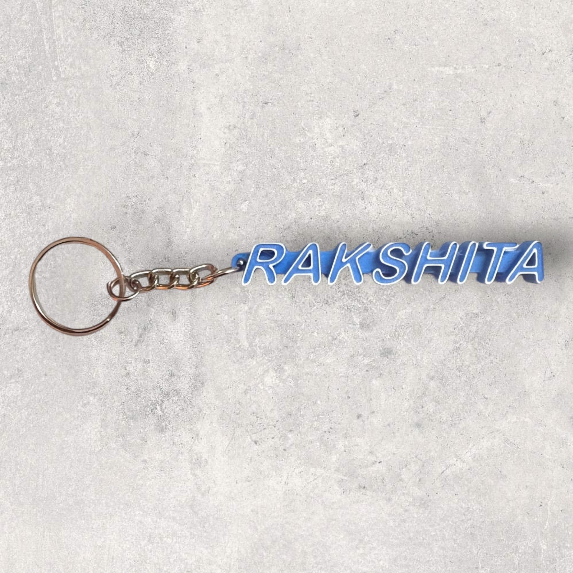 Namely - Custom Text Keychain (Set of 2) - Stratified 3D