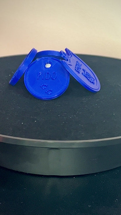 Woof - 3D Printed Custom Dog Pet Tag