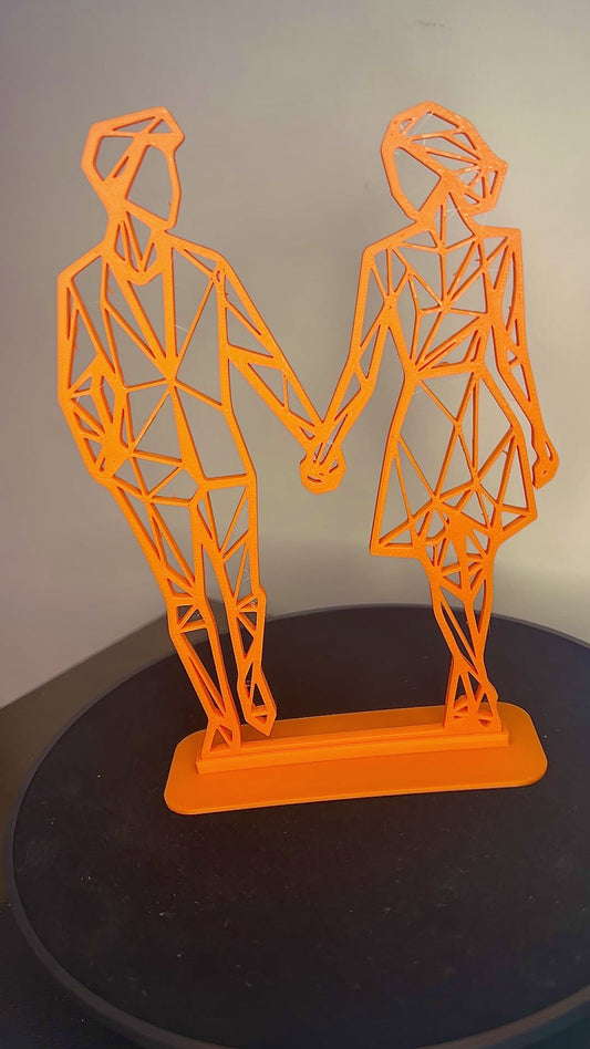 Embrace - 3D Printed Couple Decor